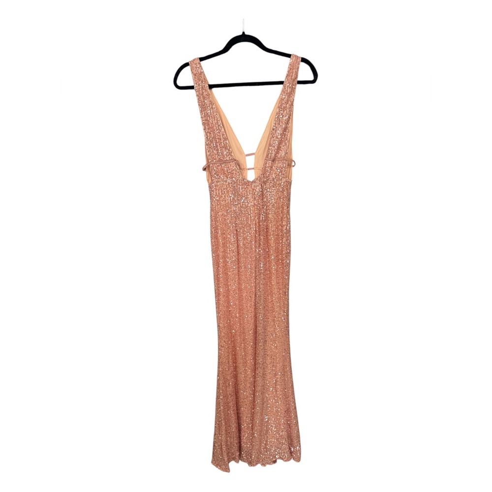 Champagne pink evening dress or prom dress  Size : 8 Used once